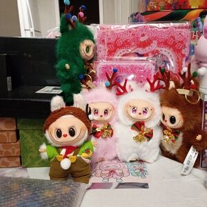 Cute Plush Dolls with Festive Outfits